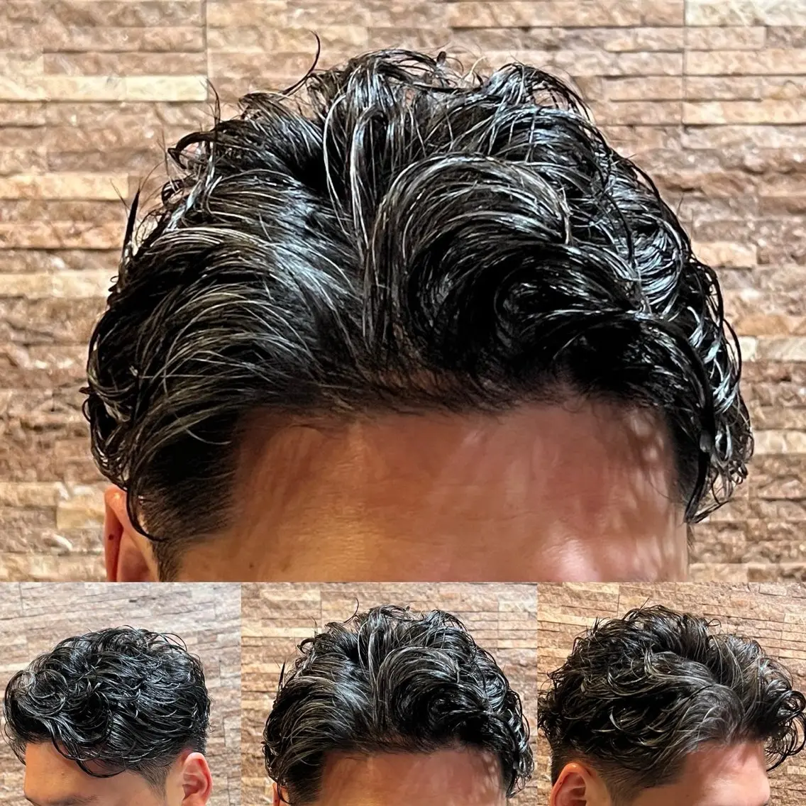 メンズ カット パーマ シマサキ シイナのヘアスタイル