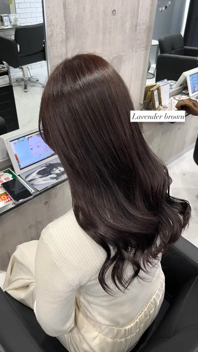 ロング ヘアカラー トリートメント 🎀柔らか暖色カラ ー💕sayakaのヘアスタイル