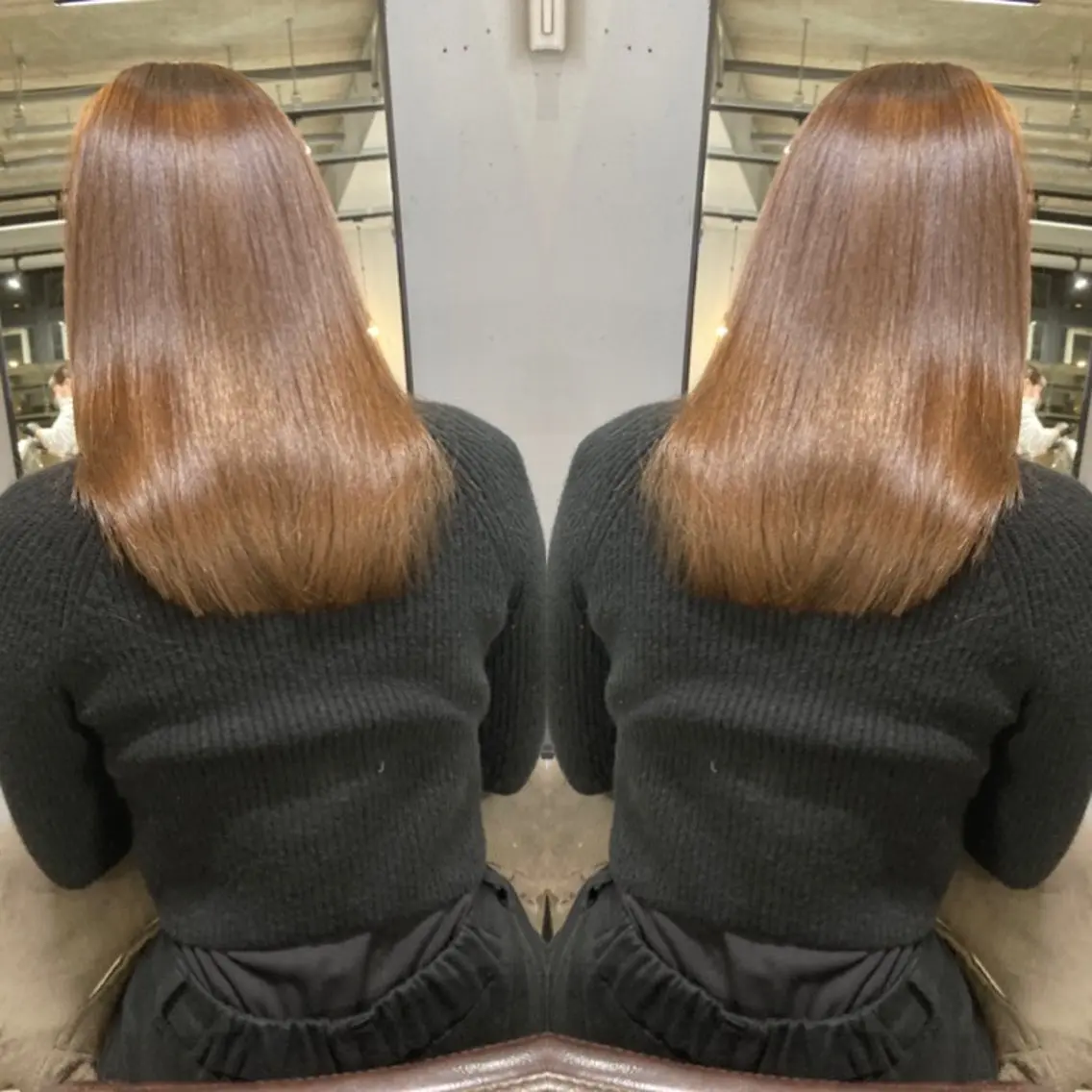 セミロング カット 縮毛矯正 トリートメント lok[ロク] 高田馬場のヘアスタイル