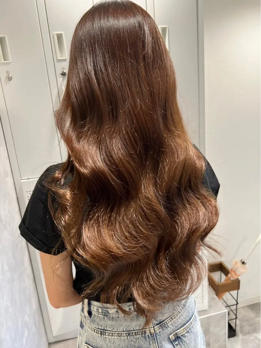 ロング ヘアカラー mimiiy fukaのヘアスタイル