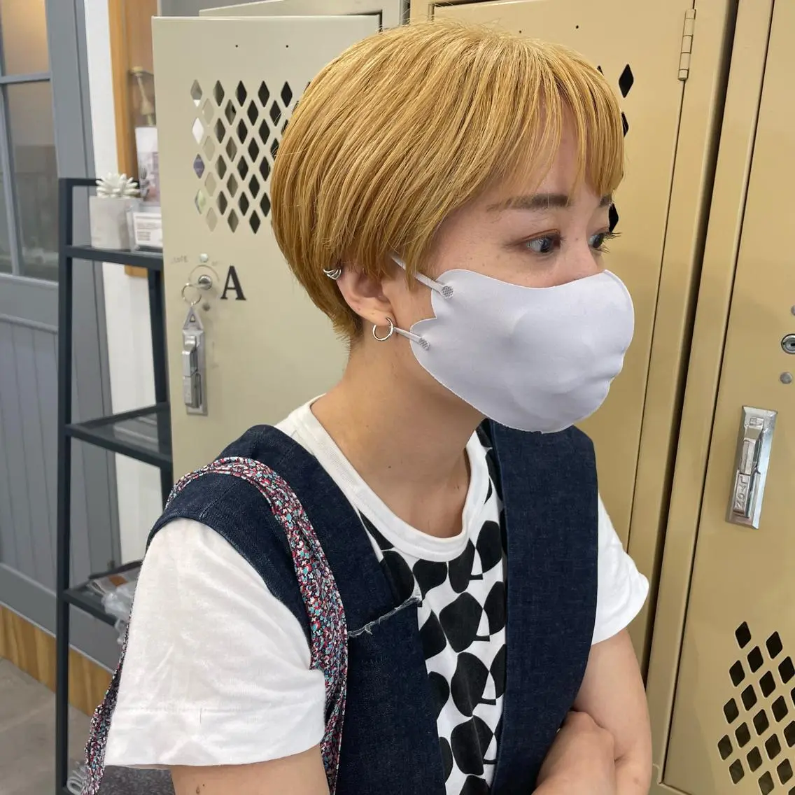 ショート ショートヘア ヘアカラー トリートメント SUNC/🤎 オオクマ カナエ🤎のヘアスタイル