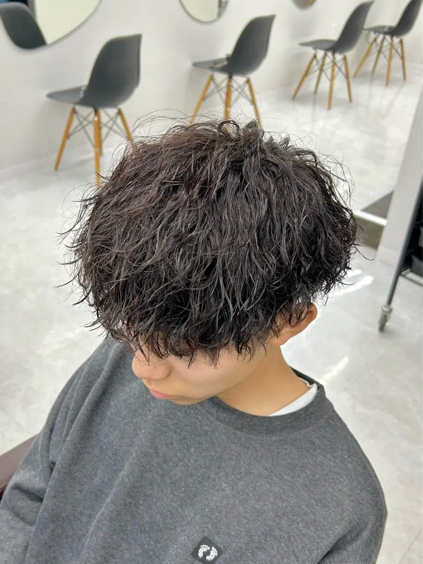 セミロング パーマ メンズ 🏁メンズパーマ/ RYOYAのヘアスタイル