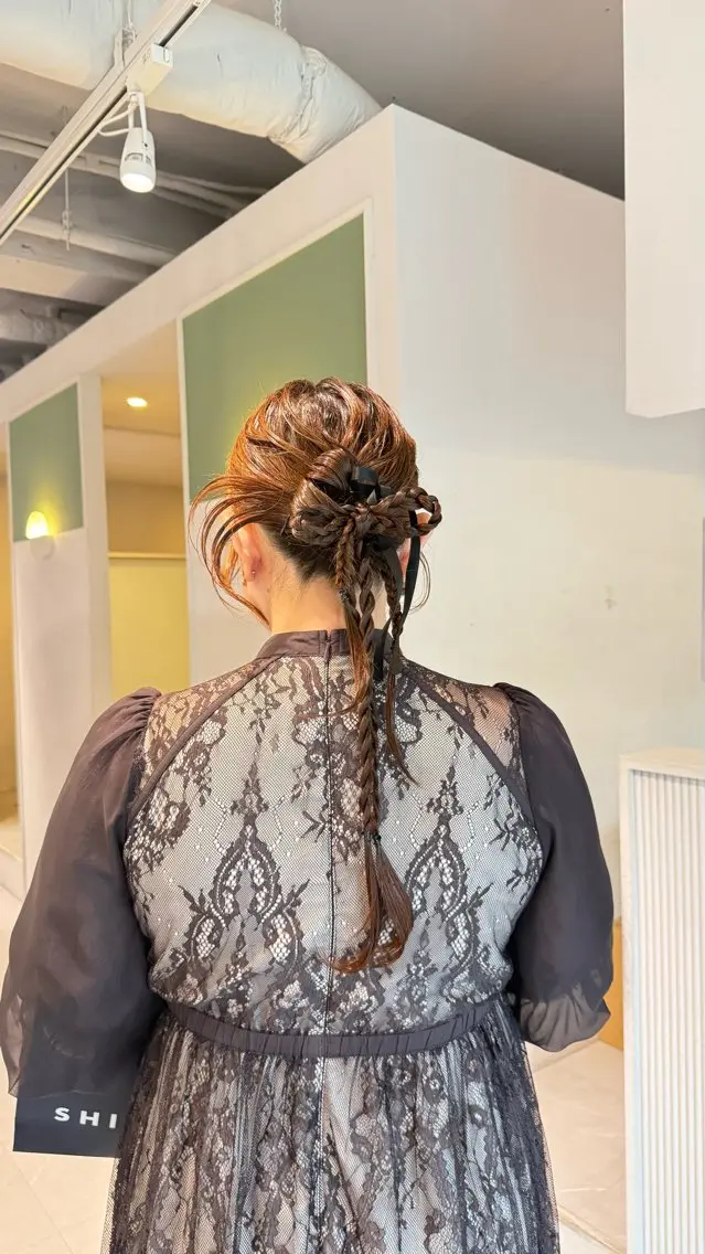 ロング ヘアアレンジ ヘアセット 杉田 茉優のヘアスタイル