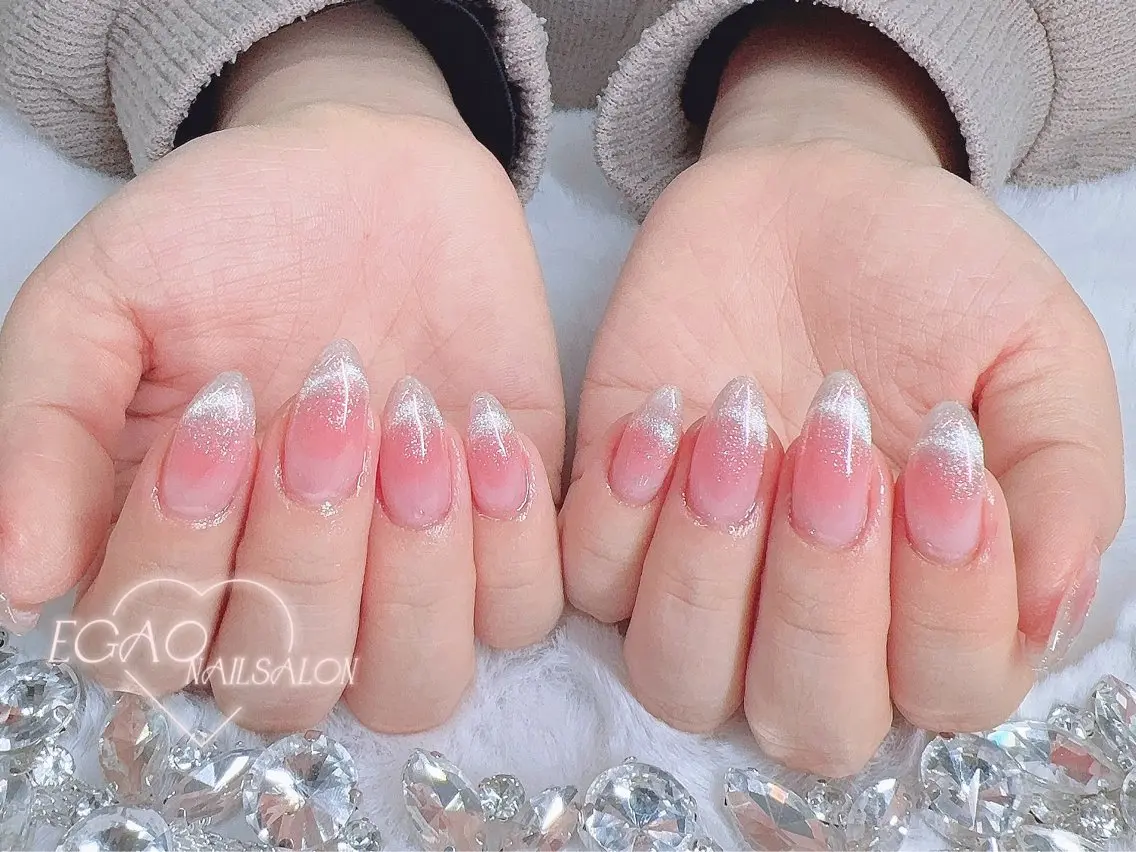 ネイル アートネイル フットネイル フレンチネイル ジェルネイル グラデーション ハンドネイル EGAO NAIL 錦糸町店のネイルデザイン