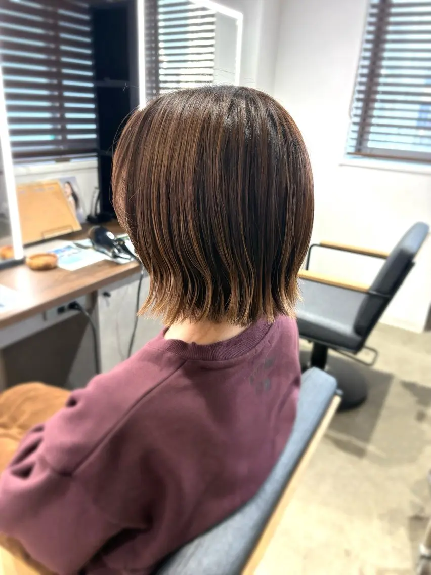 ショート ボブ 滝口 詩音のヘアスタイル