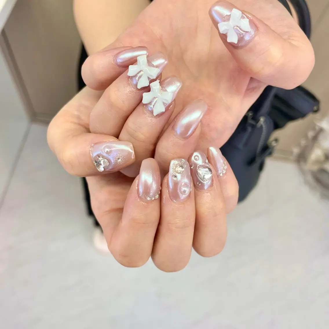 ネイル ハンドネイル 大阪福島韓国束感まつ げ Sayaka🤍のマツエク・マツパデザイン