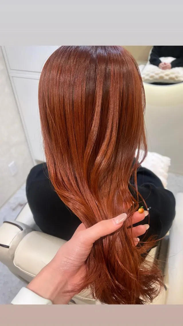 ロング ヘアカラー 🫧ツヤ髪個室美容室 安食茉莉🫧のヘアスタイル