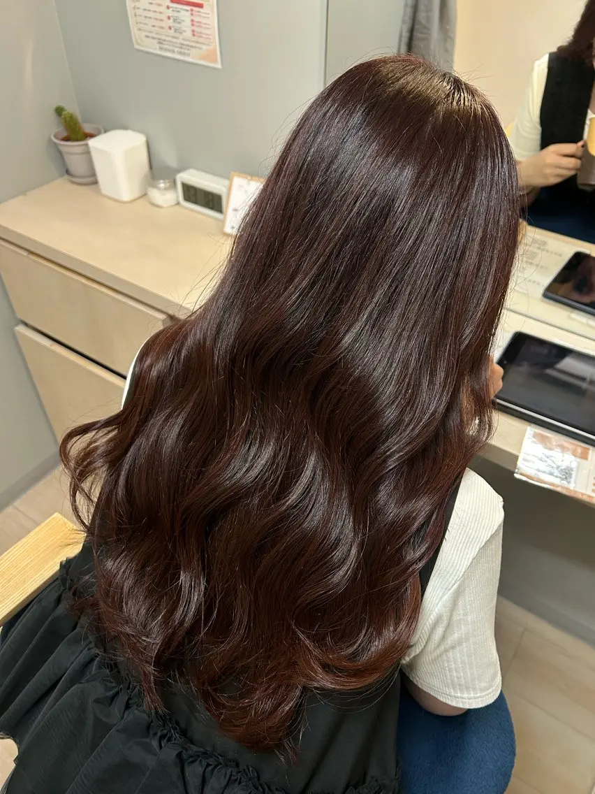 ロング ピンクブラウン カット ヘアカラー 金山/くびれショート ショートボブAikaのヘアスタイル