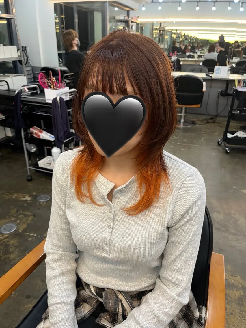 ミディアム カラー ヘアカラー 🌛ダブルカラー 🌜SAYAKAのヘアスタイル