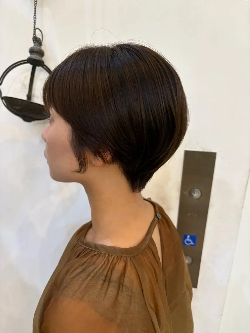 ショート ショートヘア 似合わせカット‪// 鶴我万唯華のヘアスタイル