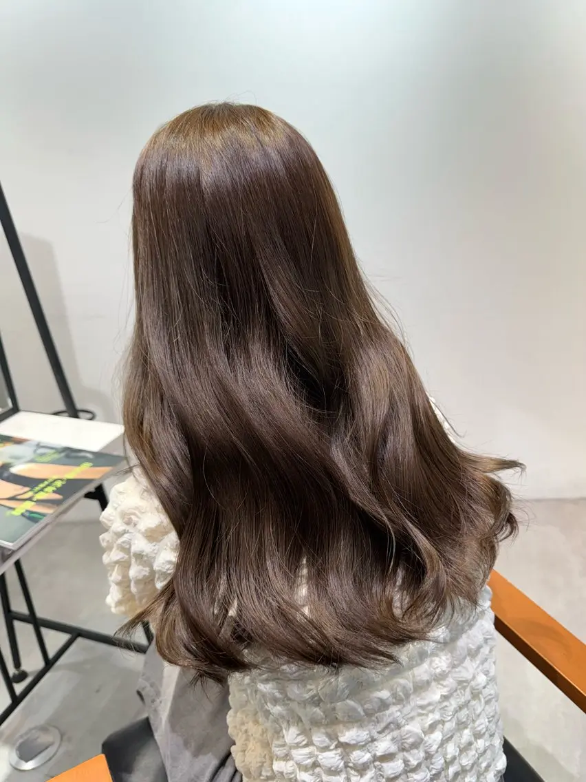 セミロング カラー ヘアアレンジ ブリーチなしカラー /新百合ヶ丘/安形翔のヘアスタイル