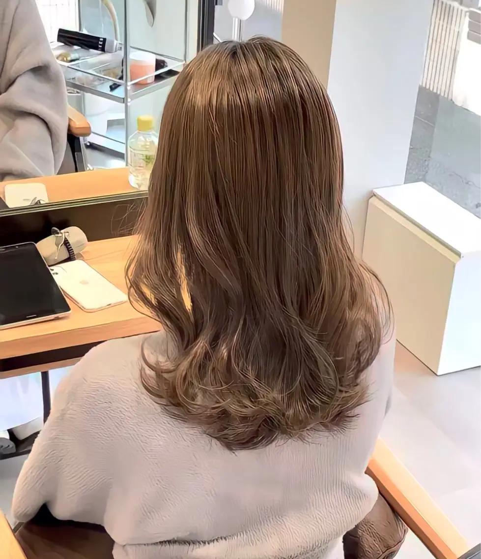 セミロング カラー パーマ ヘアアレンジ 佐藤優太朗 似合わせ/髪質改善のヘアスタイル