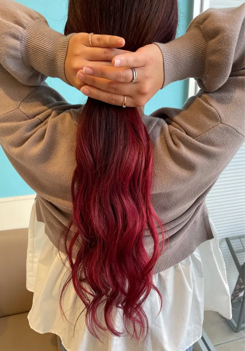 ロング カット ヘアカラー トリートメント 日置 大智のヘアスタイル