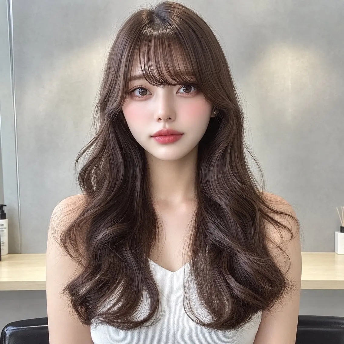 セミロング カラー ヘアカラー トリートメント 🫧ハイトーン /メンズ/菜々花💖のヘアスタイル