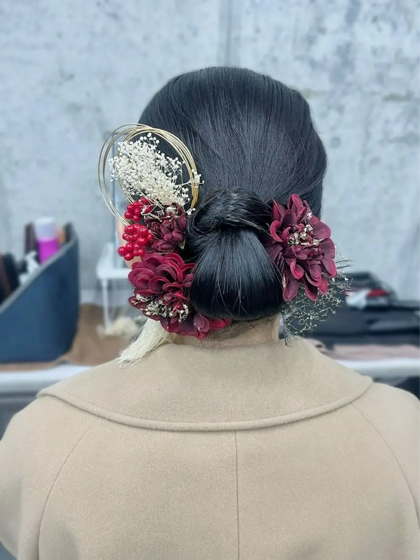 セミロング 入学式 卒業式のヘアスタイル ヘアセット HAMAMOTO MADOKAの眉毛・アイブロウイメージ