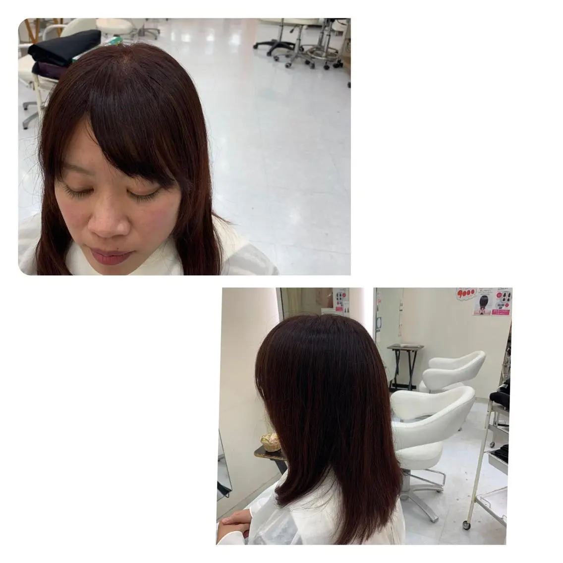 ミディアム カラー ローズカラー 丹野 圭太のヘアスタイル