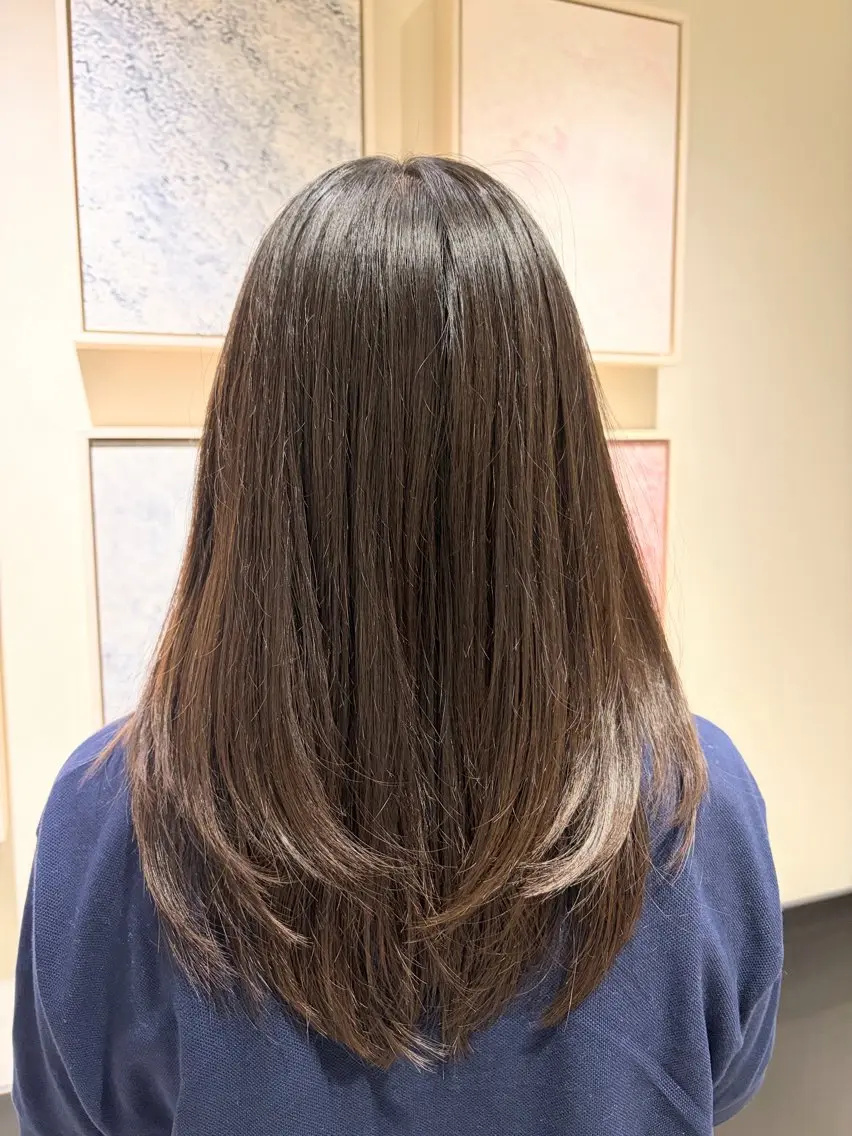 セミロング モデル様募集中 ✂️カギワダのヘアスタイル