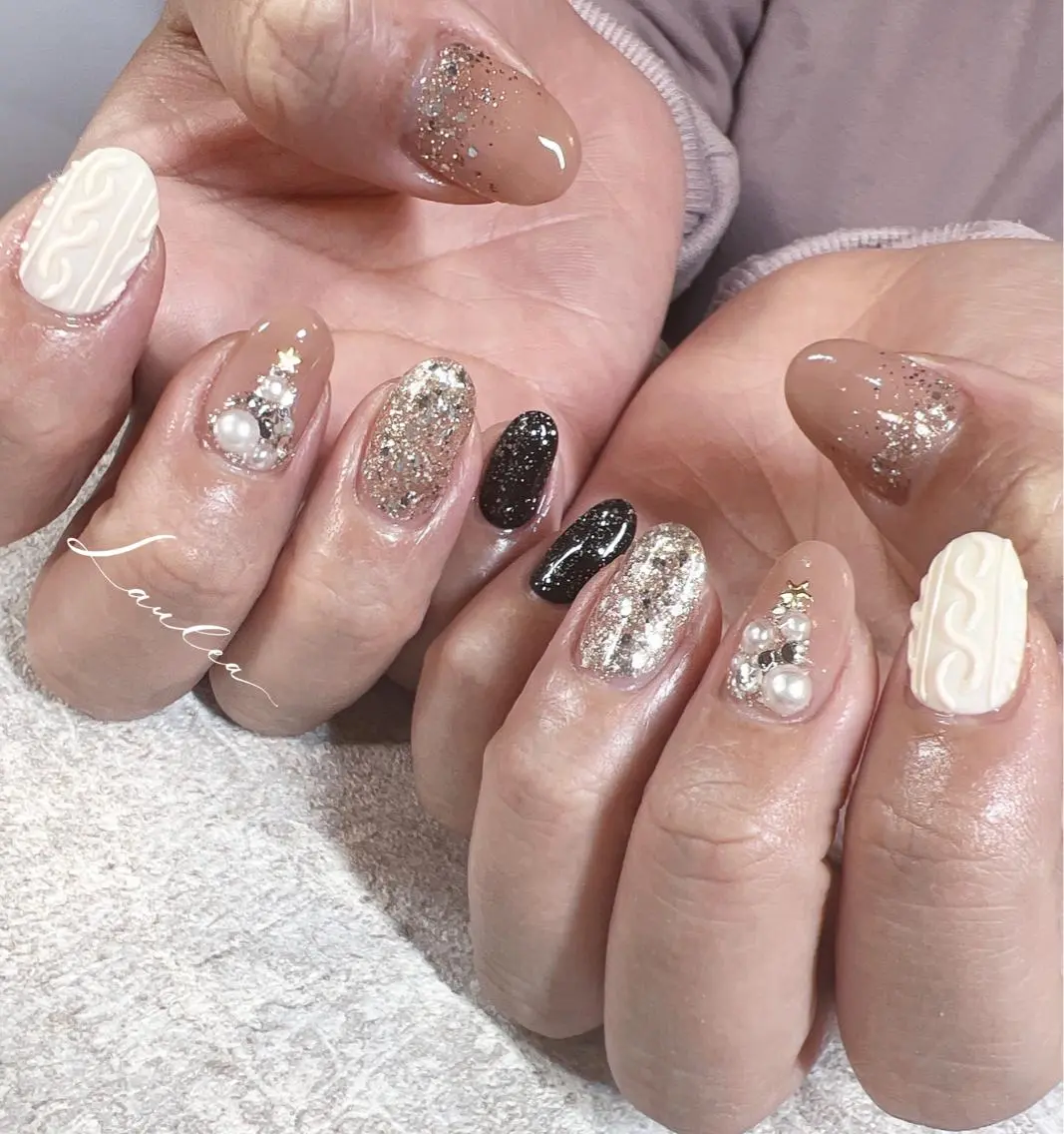 ネイル フットネイル 韓国ネイル ハンドネイル nail salon Lauleaのネイルデザイン