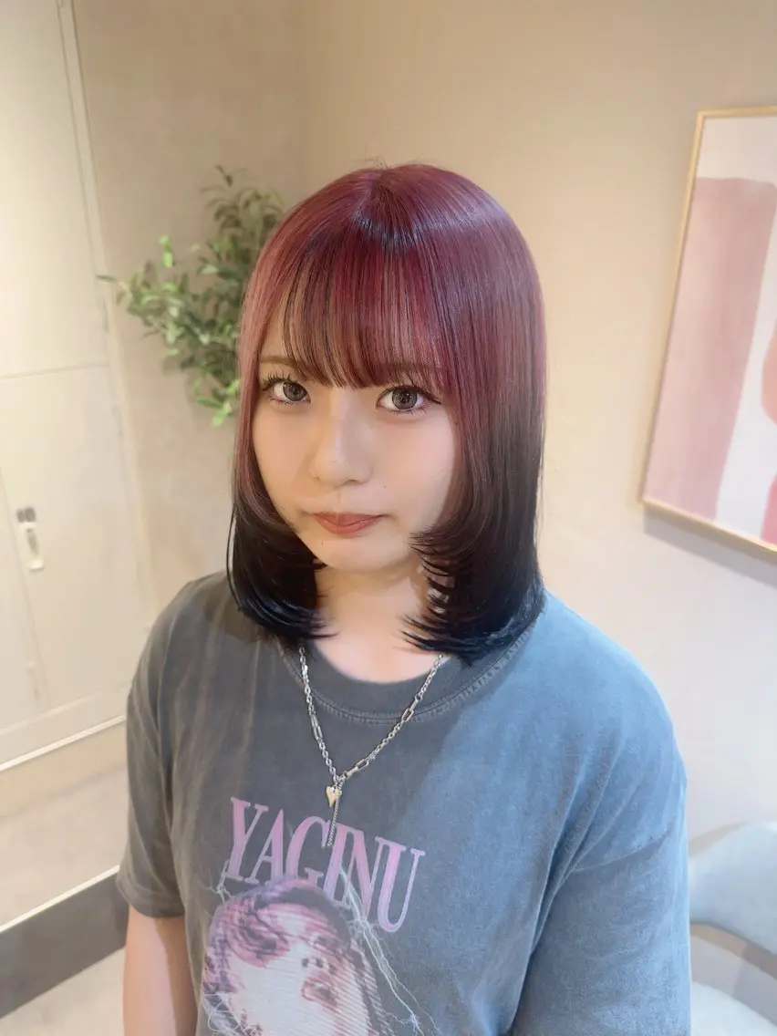 ミディアム カラー カット ヘアカラー トリートメント 🪞IA渋谷/個室 サロン/けいと🪞のヘアスタイル