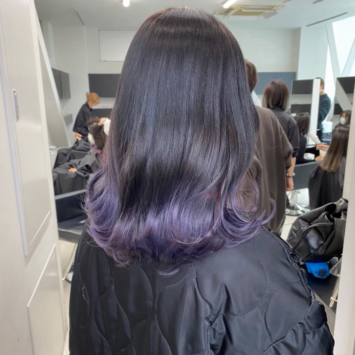 セミロング カラー 透明感カラー ヘアカラー トリートメント カラーモデル募集中 🩷ALIVE 七海のヘアスタイル
