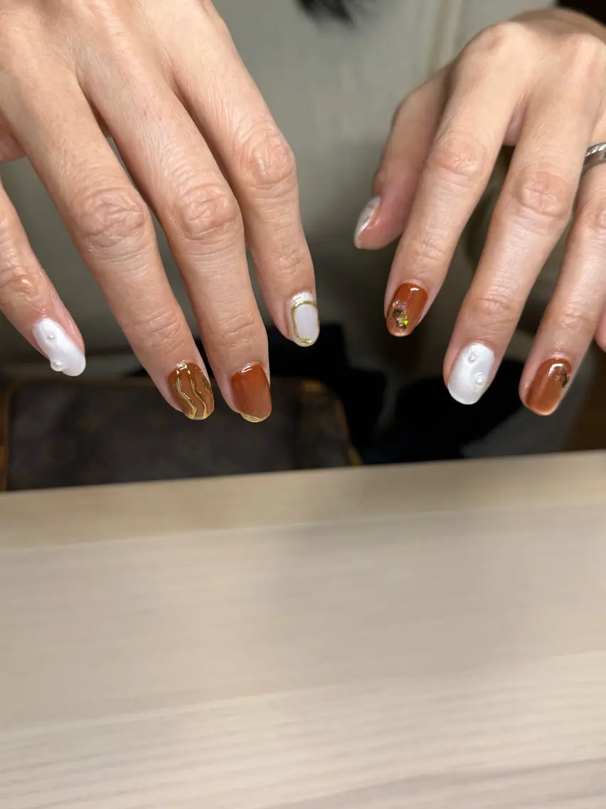 ネイル ニュアンスネイル ナリス化粧品 MIMIPARUNのネイルデザイン