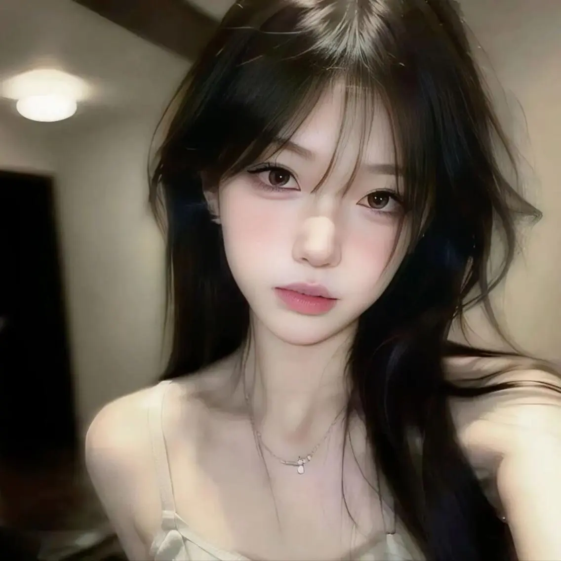 ロング カラー ヘアカラー トリートメント 🤍大人っぽ韓国暗髪 🤍Asuka🤍のヘアスタイル