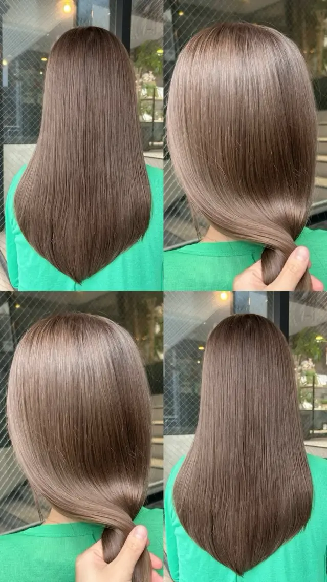 セミロング カラー 柔らか垢抜けｶﾗｰと ｶｯﾄ🫧ASUKAのヘアスタイル