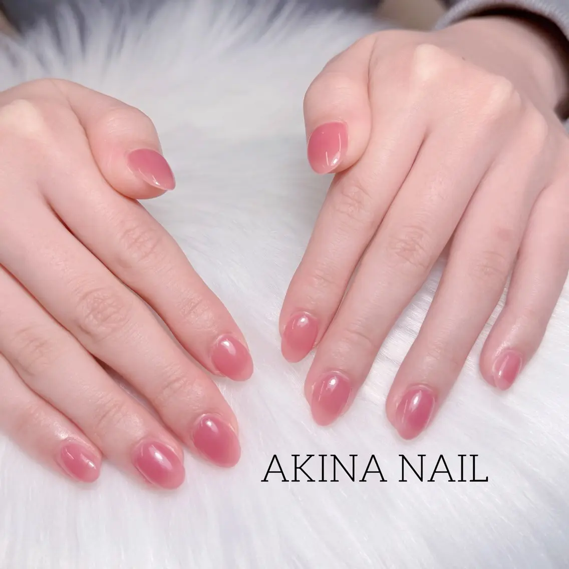 ショート ハンドネイル ハンドケア Akina Nail 亀戸のネイルデザイン