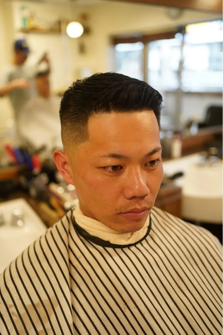 ショート メンズ フェードカット スキンフェード カット 吉祥寺バーバー takumiのヘアスタイル