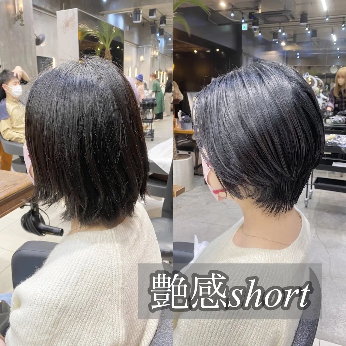 ショート カラー グレージュ ショートヘア 透明感カラー🌿 グレージュ🐺陽介のヘアスタイル