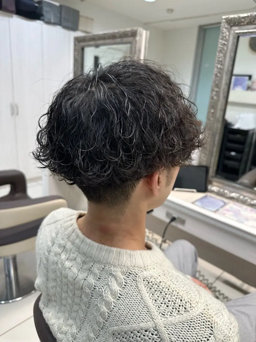 ✨カット+波巻きパーマ+お持ち帰りトリートメント付き✨の写真