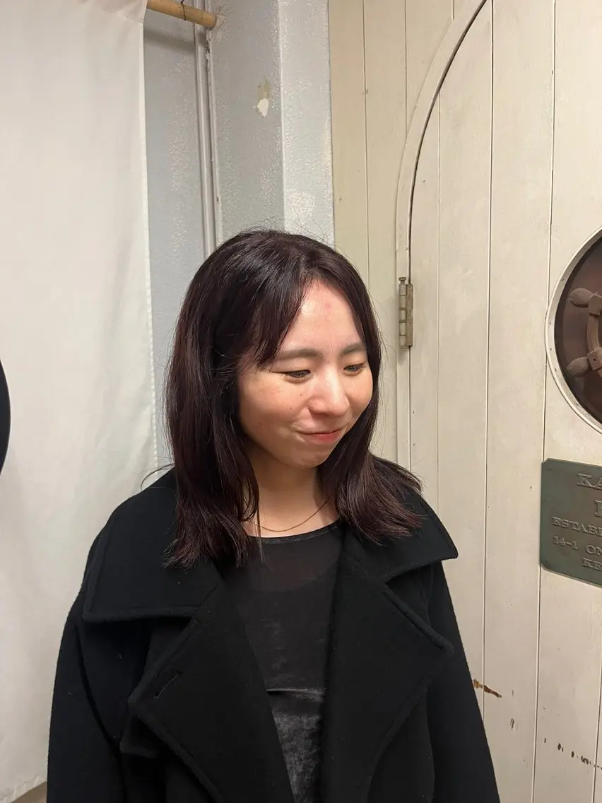 ミディアム カラー 能登 光平のヘアスタイル