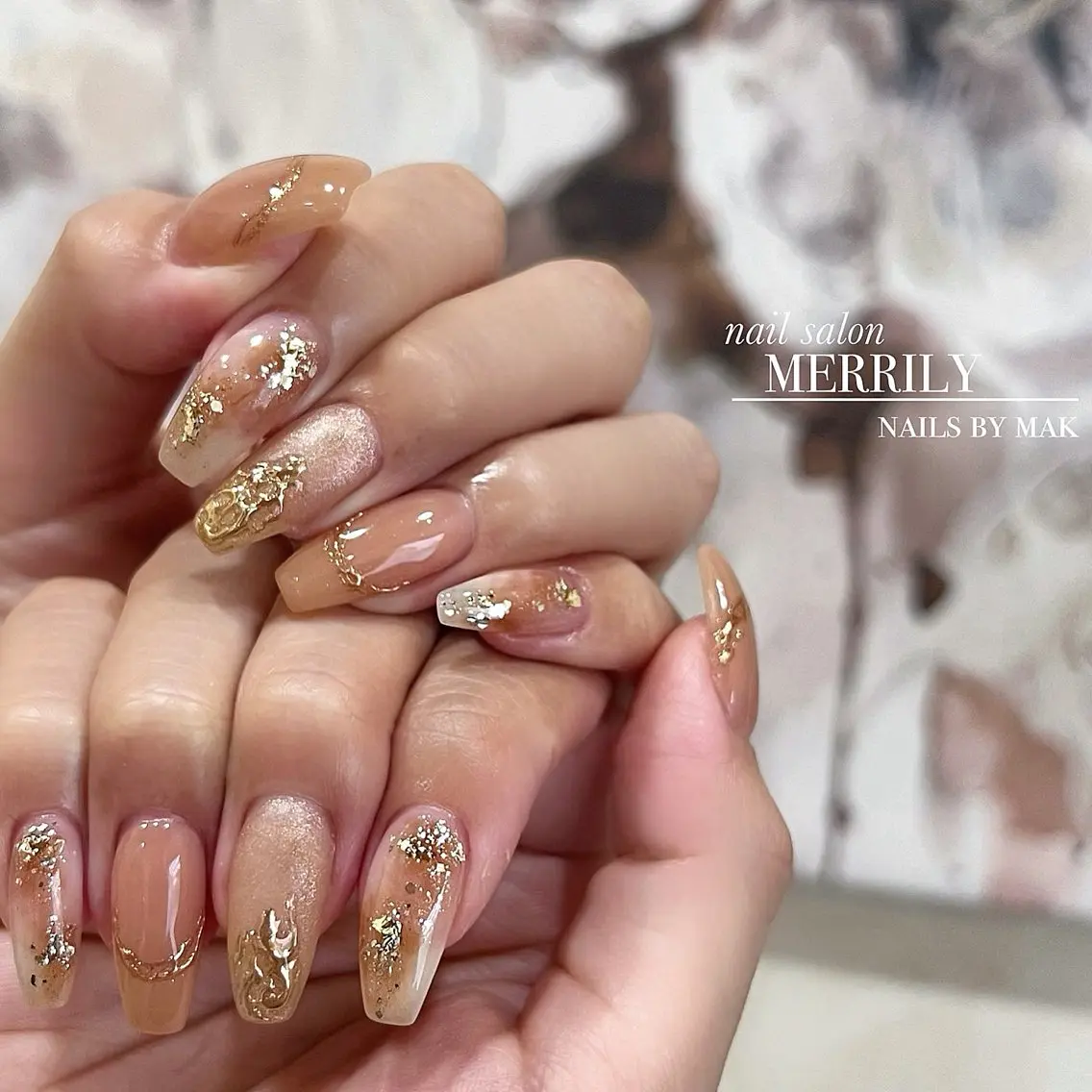 ネイル ニュアンスネイル フットネイル salon de Cheliのネイルデザイン