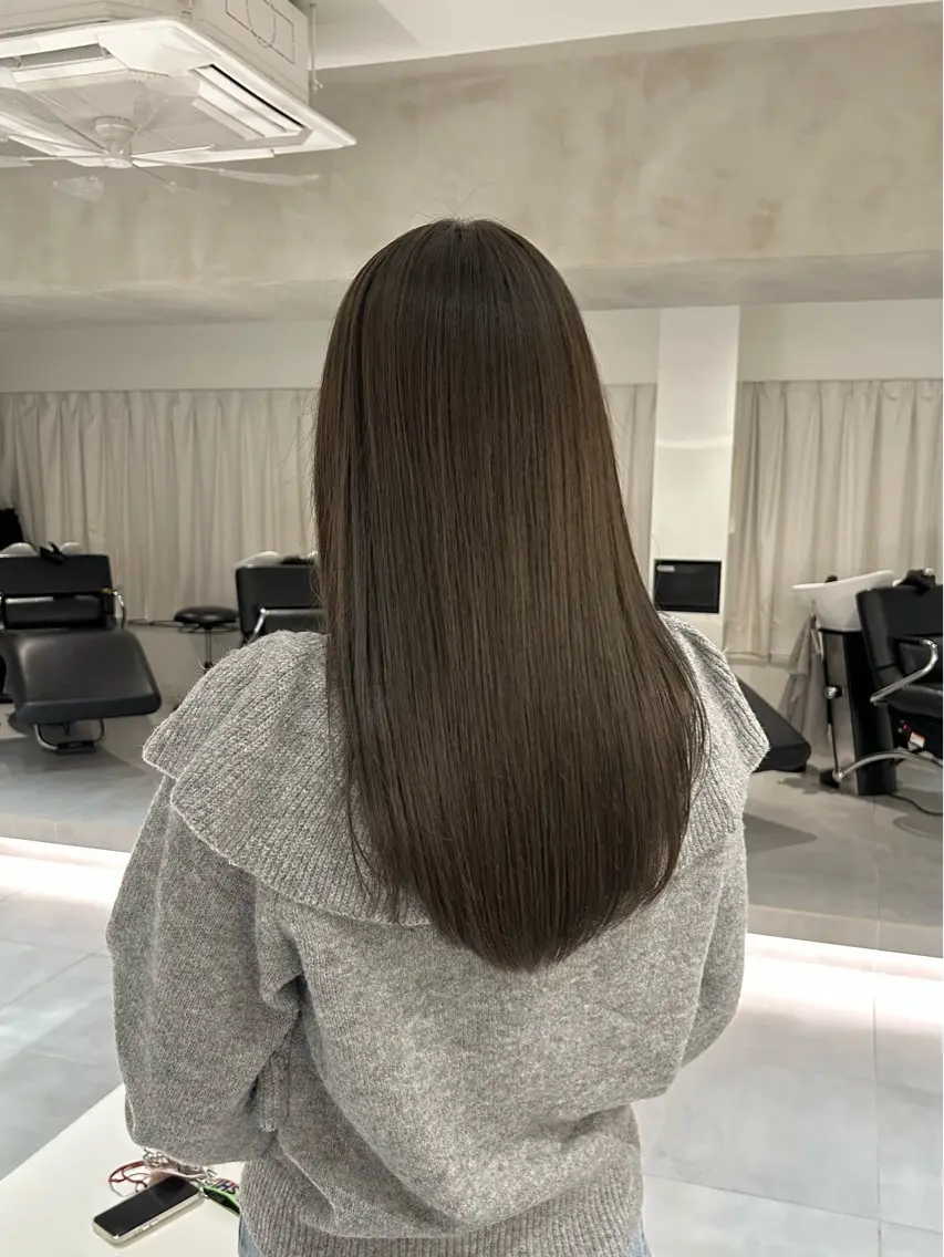 ロング カラー カット ヘアカラー 🧚つやさらhair 🧚manakaのヘアスタイル