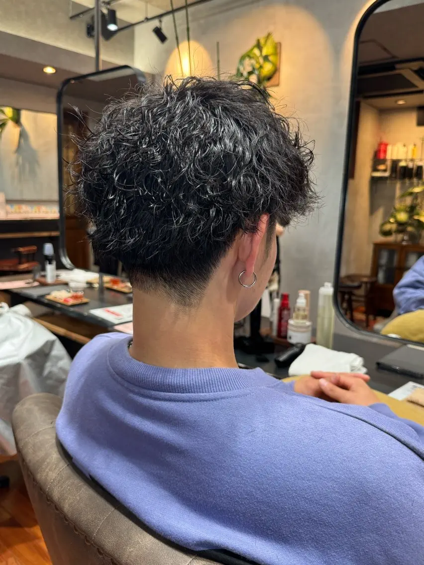パーマ メンズ カット パーマ ✂️ 小倉ちか✂️のヘアスタイル