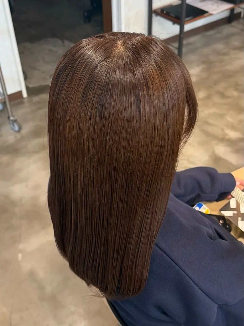 カラー ブラウンカラー カラーモデル募集中 /江利川紫音のヘアスタイル