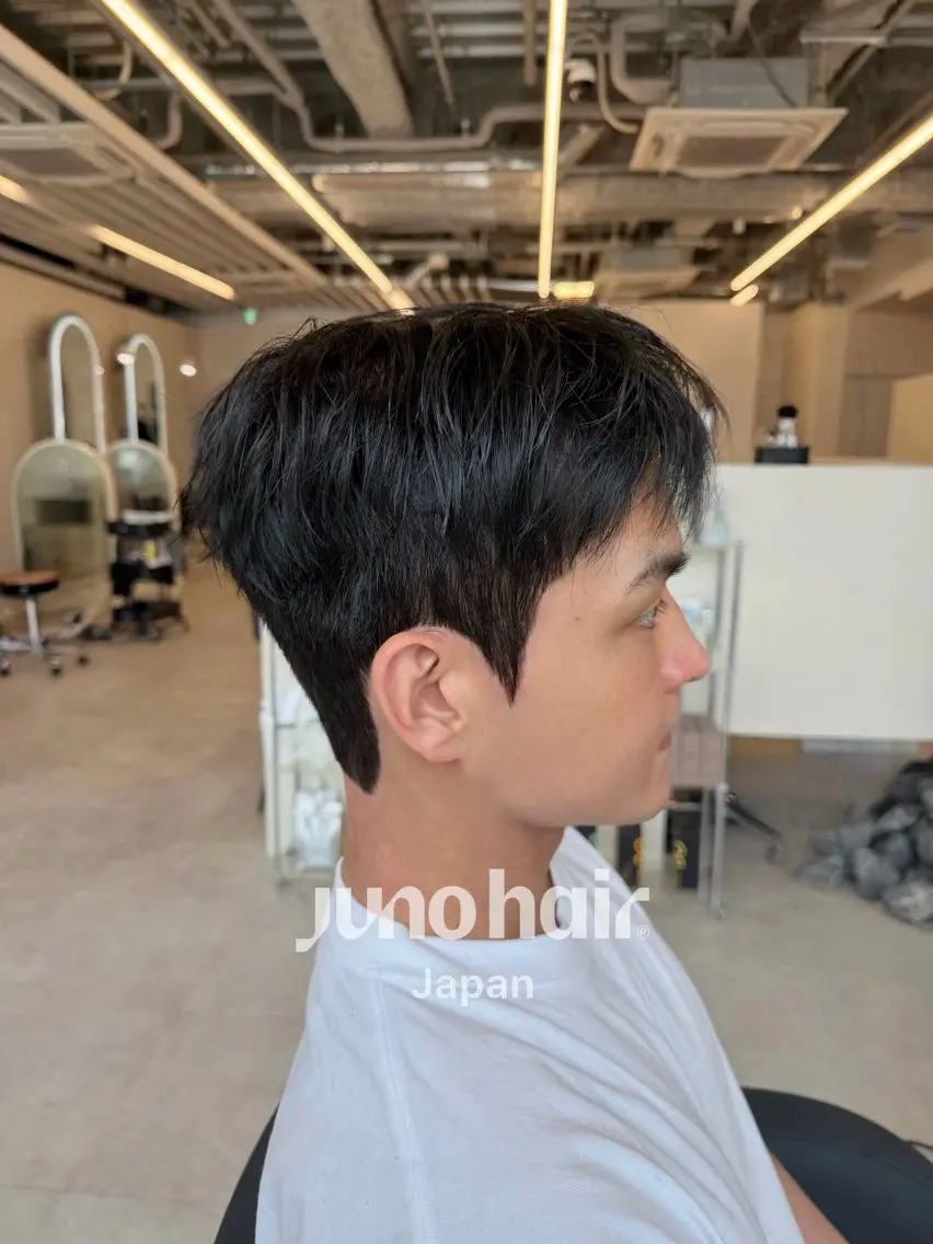 メンズ カット パーマ 韓国式ダウンパーマ 🇰🇷櫻井健のヘアスタイル