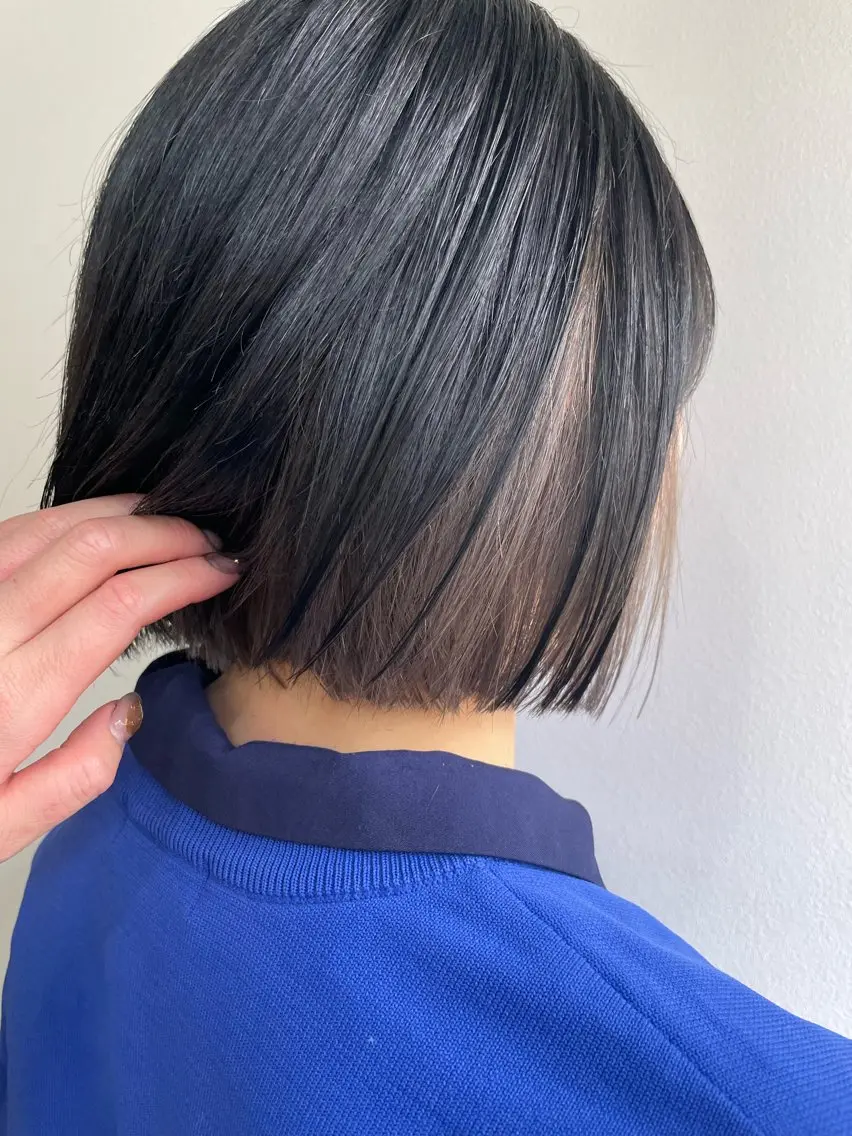 ショート カラー ブリーチ ヘアカラー sherry/R 三川町　川口真里奈のヘアスタイル