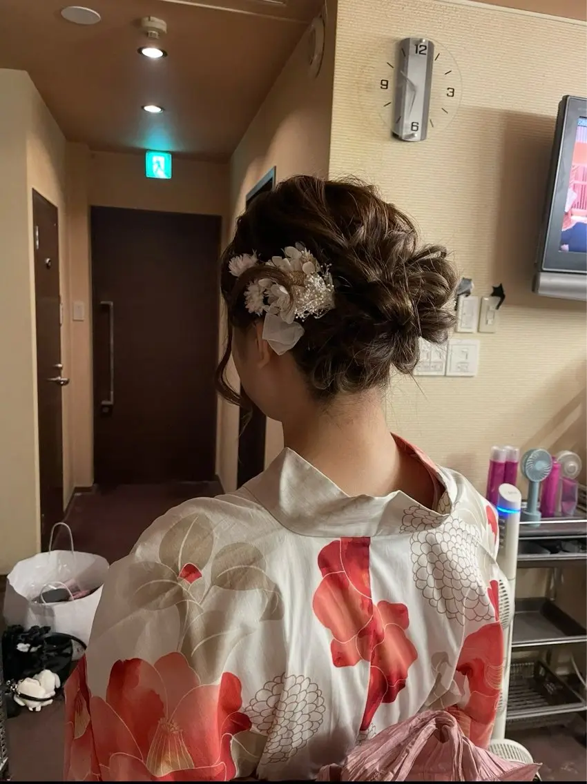 セミロング ヘアアレンジ セット&メイク RICK trickのヘアスタイル