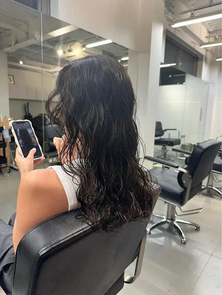 ミディアム パーマ カット パーマ お悩み解決パーマ hana🩰のヘアスタイル