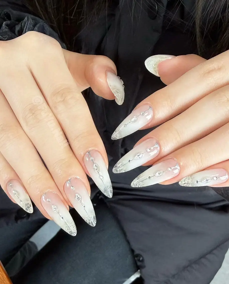 ネイル アートネイル オーロラネイル チークネイル 長さ出し フットネイル ハンドネイル Blossom nail_研修のネイルデザイン