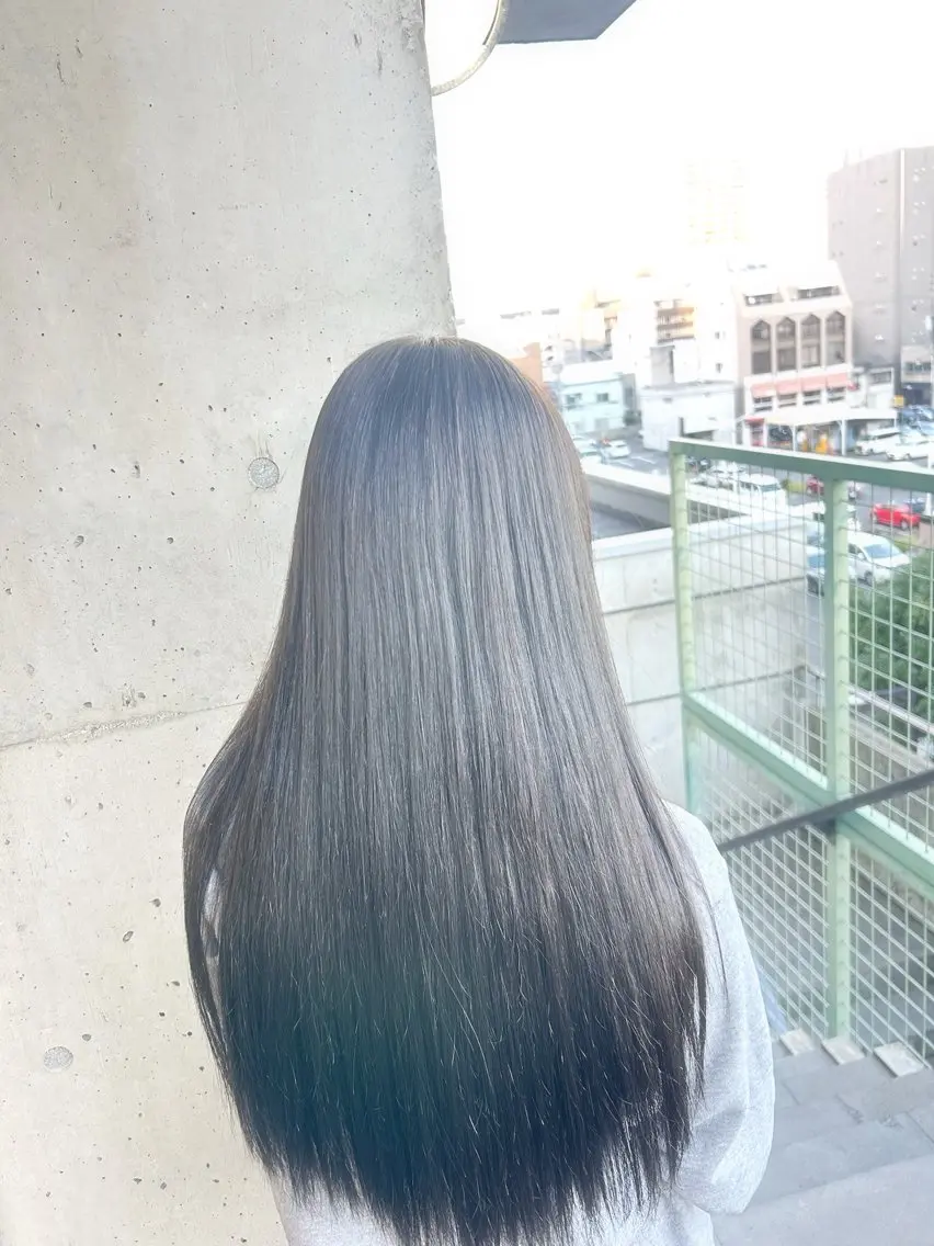 ロング カット ヘアカラー トリートメント CIEL岡山店／ Chida ⛄️のヘアスタイル