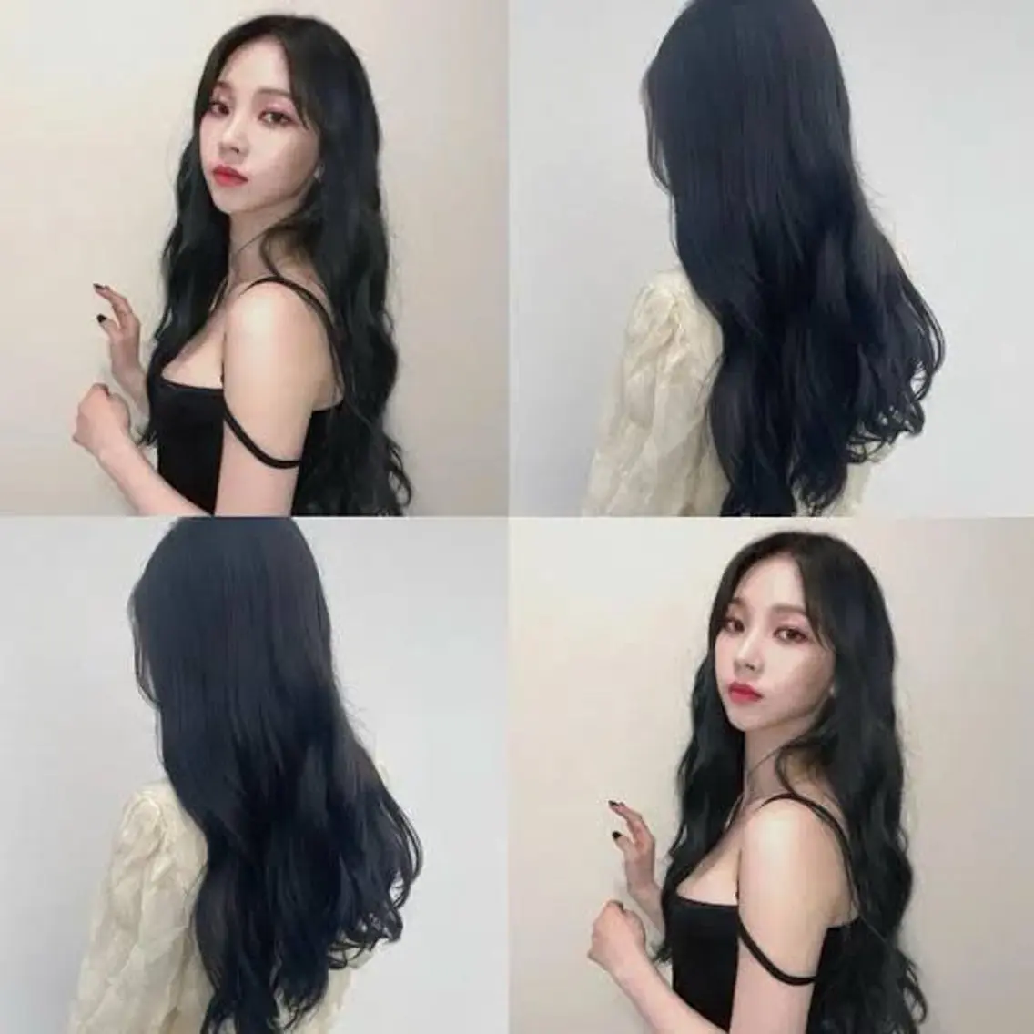 セミロング カラー 🌈透明感カラー 韓国 ミライ🇰🇷のヘアスタイル