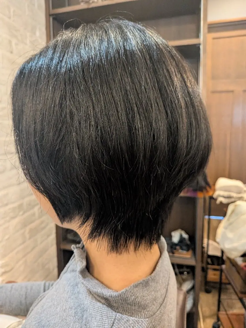 ショート 縮毛矯正 カットモデル無料✂️ 菊池　位公のヘアスタイル