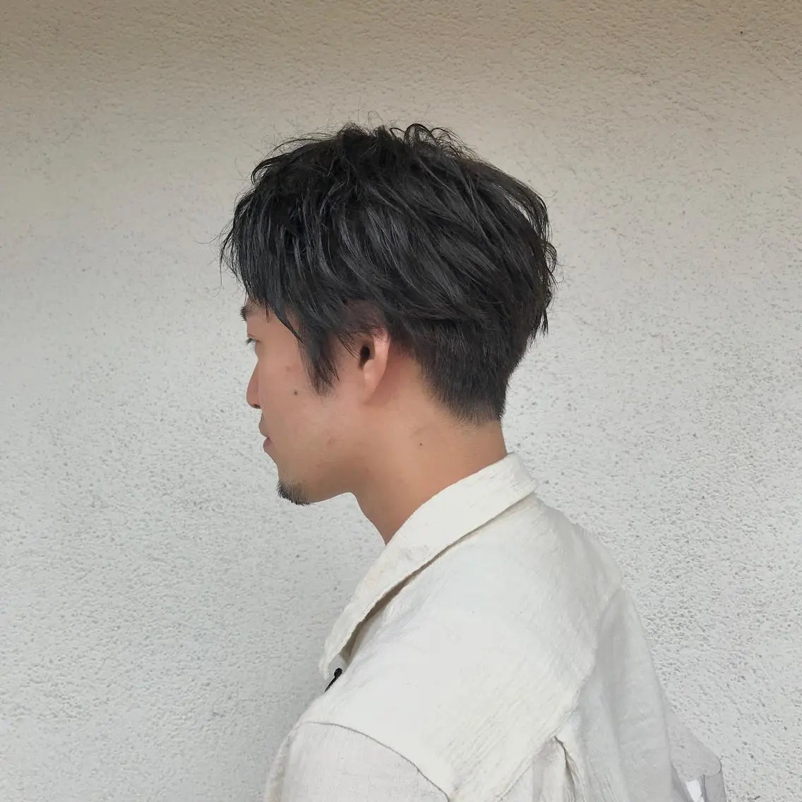 ショート カラー パーマ メンズ ニュアンスパーマ/ レイヤー/茶屋町のヘアスタイル