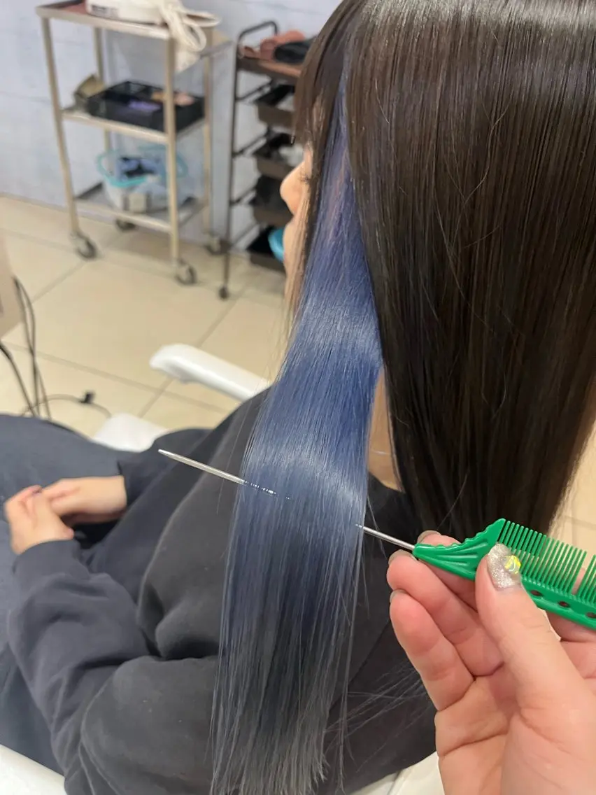 ロング カラー ブルーカラー ヘアカラー 🤎ベージュカラー/ 髪質改善/山岸🤎のヘアスタイル