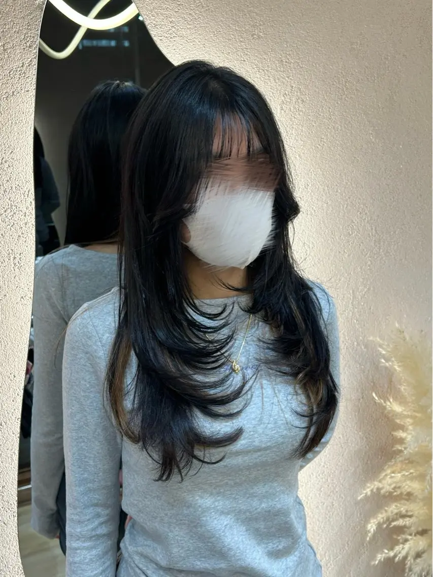 ロング ハイレイヤー レイヤーカット カット ヘアカラー トリートメント レイヤー/透明感 🌷油科あい🌷のヘアスタイル