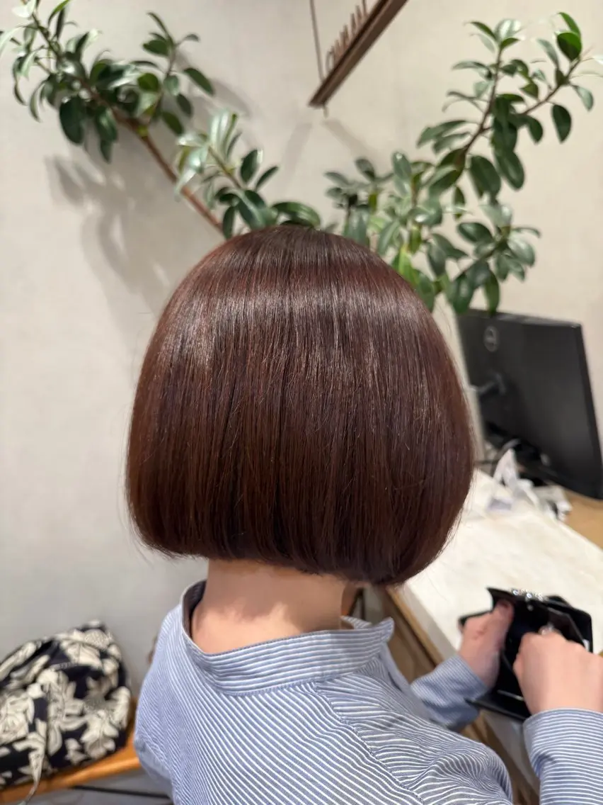 ショート カラー ヘアカラー ダブルカラー/ 透明感カラー/上村凜のヘアスタイル