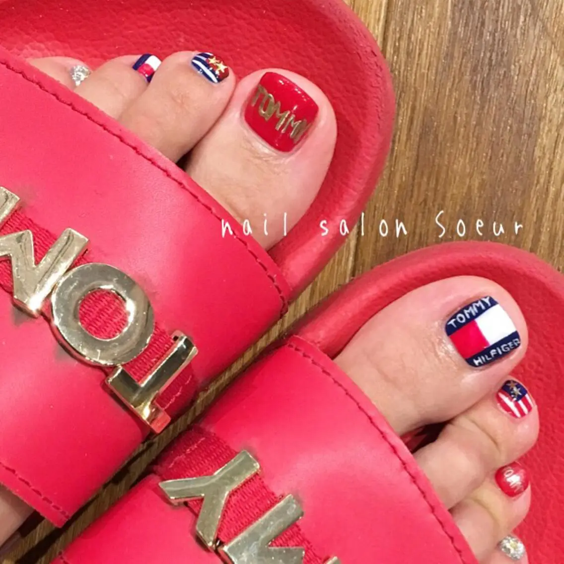 ネイル フットネイル フットネイル nail salon Soeurのネイルデザイン