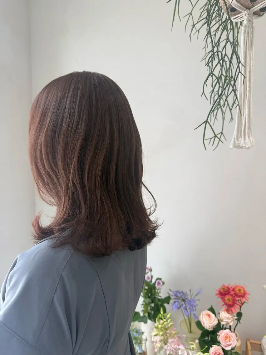 ミディアム カラー ヘアカラー 暖色/透明感カラー 🌷荘司まゆり🌷のヘアスタイル